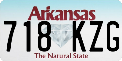 AR license plate 718KZG