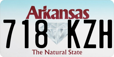 AR license plate 718KZH