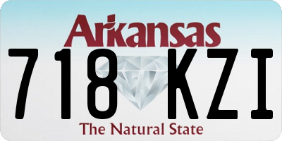 AR license plate 718KZI