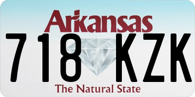 AR license plate 718KZK