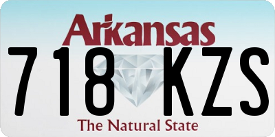 AR license plate 718KZS