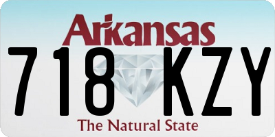 AR license plate 718KZY