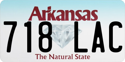 AR license plate 718LAC