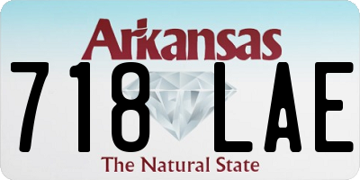 AR license plate 718LAE