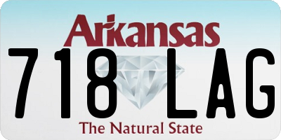 AR license plate 718LAG