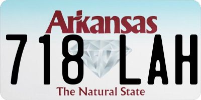 AR license plate 718LAH