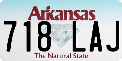 AR license plate 718LAJ