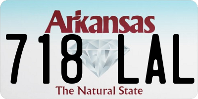 AR license plate 718LAL