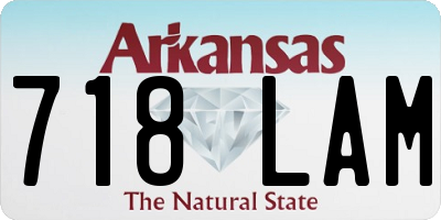 AR license plate 718LAM