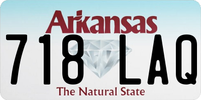 AR license plate 718LAQ