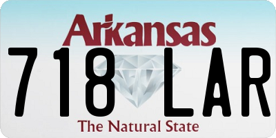 AR license plate 718LAR