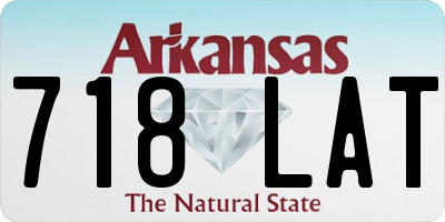 AR license plate 718LAT
