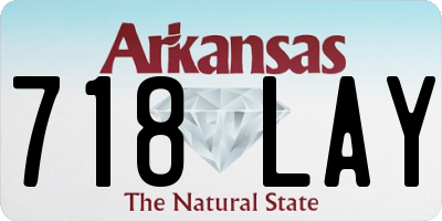 AR license plate 718LAY