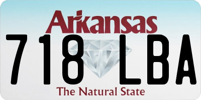 AR license plate 718LBA