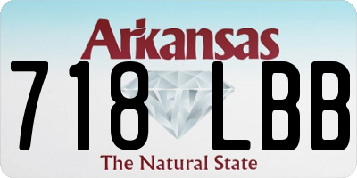 AR license plate 718LBB