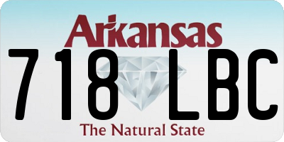 AR license plate 718LBC