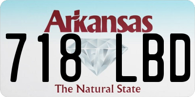 AR license plate 718LBD