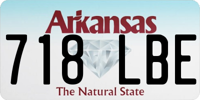 AR license plate 718LBE