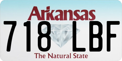 AR license plate 718LBF