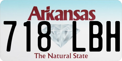 AR license plate 718LBH