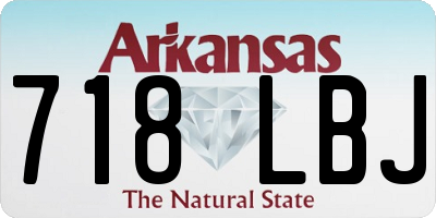 AR license plate 718LBJ