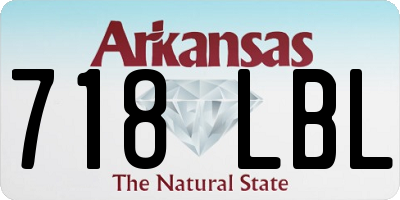 AR license plate 718LBL