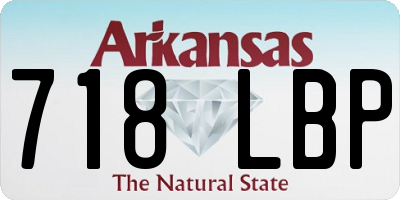 AR license plate 718LBP