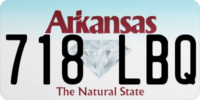 AR license plate 718LBQ