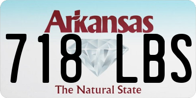 AR license plate 718LBS