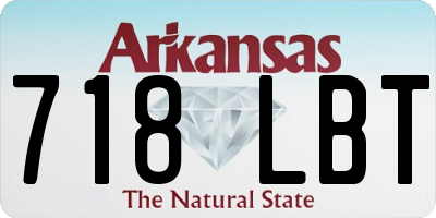 AR license plate 718LBT