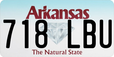 AR license plate 718LBU