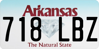 AR license plate 718LBZ