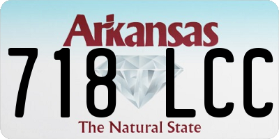 AR license plate 718LCC