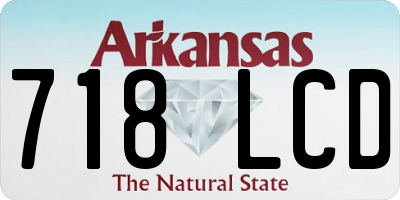AR license plate 718LCD