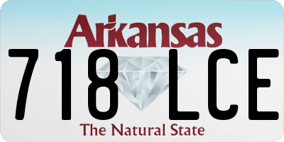 AR license plate 718LCE