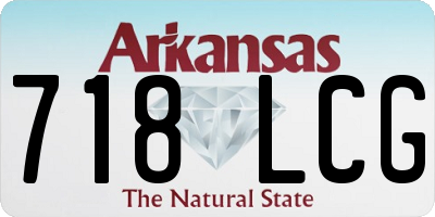 AR license plate 718LCG