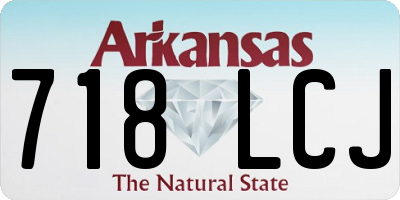 AR license plate 718LCJ