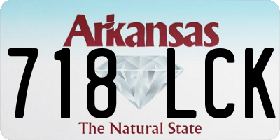 AR license plate 718LCK