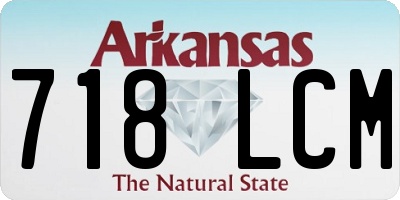 AR license plate 718LCM