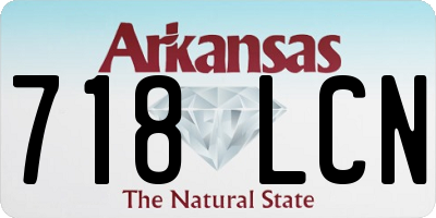 AR license plate 718LCN