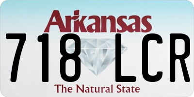 AR license plate 718LCR