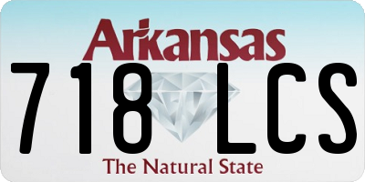 AR license plate 718LCS