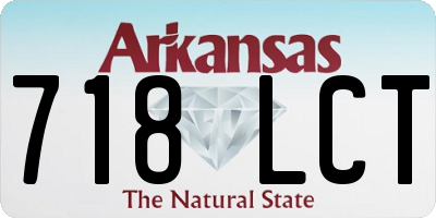 AR license plate 718LCT