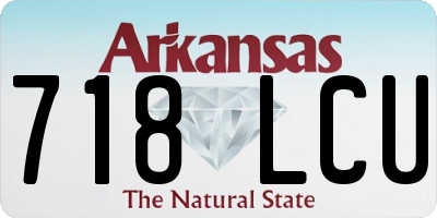 AR license plate 718LCU