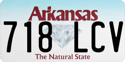 AR license plate 718LCV