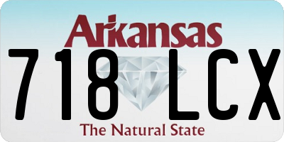 AR license plate 718LCX