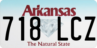 AR license plate 718LCZ