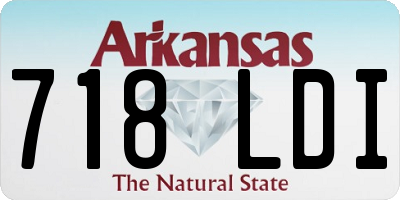 AR license plate 718LDI