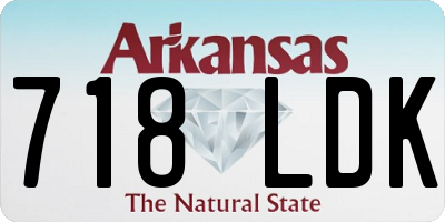 AR license plate 718LDK