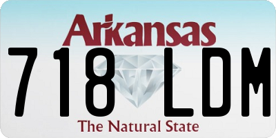 AR license plate 718LDM